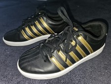 LADIES K SWISS BLACK GOLD