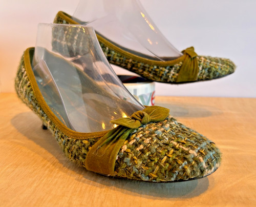 Highlights green felt - green, plaid