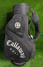 Callaway Golf Black Big Birtha Cart Bag With Rain Cover & Strap - Brilliant Cond