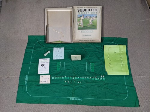 Subbuteo table cricket - table, club