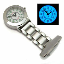 Ravel Nurse's Uniform Fob Watch with Light Bright Electro-luminescent Backlight