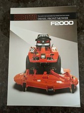 Kubota F2000 Out Front Mower