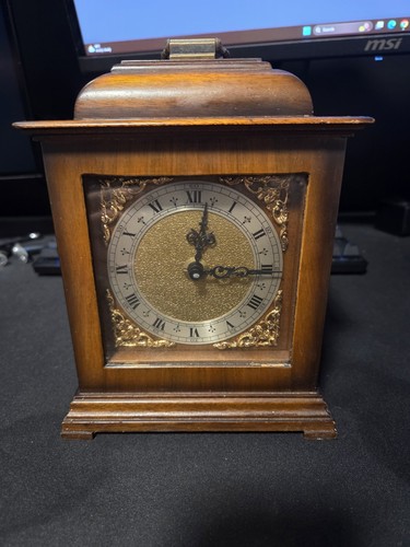 Antique mantle clock working - clock,