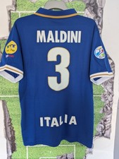 Italy Euro 1996 Home Shirt ITALY 1995 PAULO MALDINI 3 SIZE MEDIUM AC MILAN