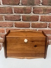 Wooden Bread Box Storage Bin