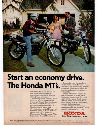 1974 honda motorcycles - 1974,