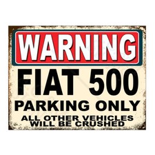 Metal Tin Sign Plaque Warning