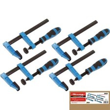 Neilsen 4pc F Clamps 150mm Wood Working Soft Grip Metal Heavy Duty Clamp 6"