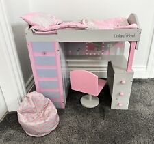 Design A Friend Huge Bundle, Wooden Bedroom Set, 3 Dolls, Clothes And Accesories