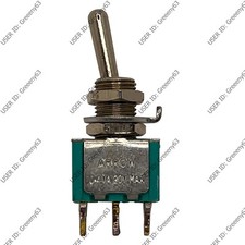 Mini SPDT Toggle Rocker Switch On Car Van Dash Model Railway #2