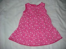 BNWT BHS baby girls pretty pink spotty dress 6-9 months spring summer