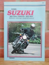 Clymer Suzuki 380-750cc Triples 1972-1977 Service Repair Maintenance 
