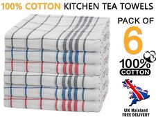 Pack of 6 100% Cotton Tea