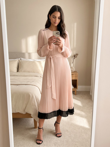 Reiss priya pleated belted - pleated,