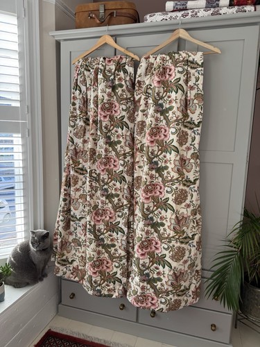 Pair vintage pink green - pair,
