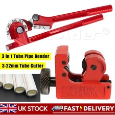 Copper Brake Pipe Bender 3-22mm Mini Tube Cutter Brake Line Bending Tool 3 in 1