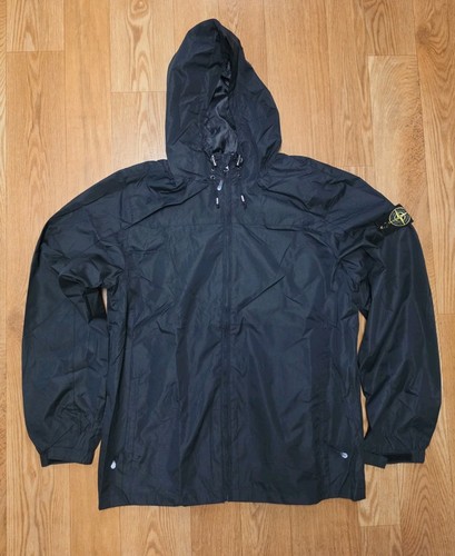 Stone island black hooded - island,