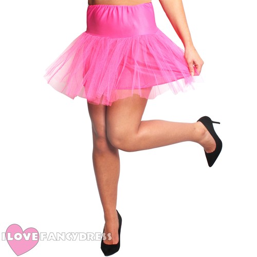Short hot pink underskirt net - short,