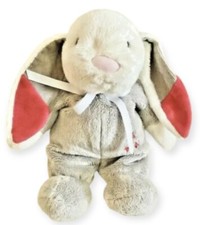 Grow & Play Sainsburys Bunny Soft Toy Rabbit Comforter  Grey Red Stars 11"