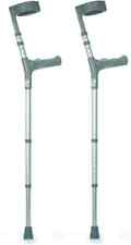 Pair of Adult Double Adjustment Crutches with Comfy Ergo Anatomic Grip Handles