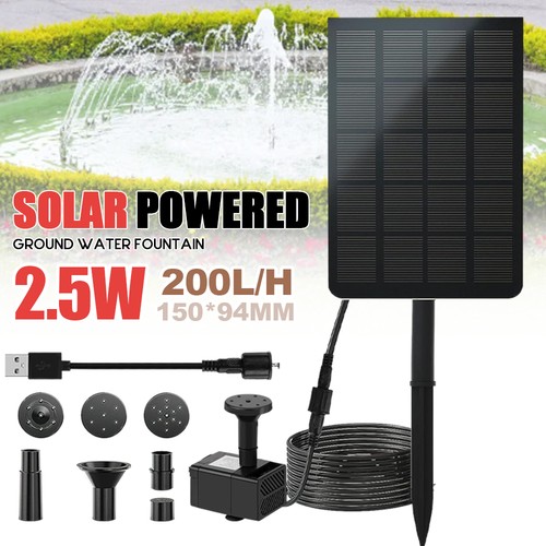 Solar panel powered water - panel,