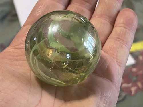 Large green spaghetti glass - green, spaghetti,