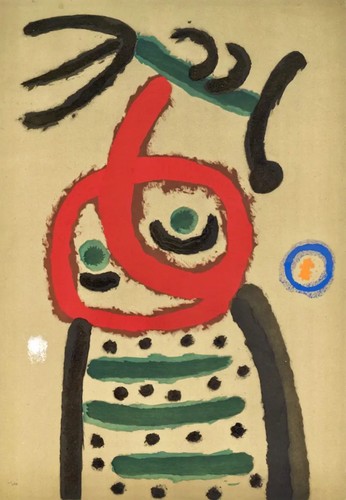 Joan miro original pochoir - ,