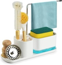 Sink Caddy - Kitchen Sponge & Liquid Dish Soap Organizer, Sink, Brush, Sponge