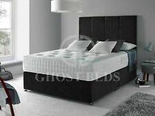 STUNNING OSLO MEMORY SPRING DIVAN BED SET WITH MATTRESS HEADBOARD