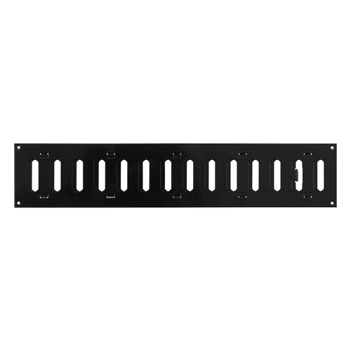 Black metal air vent grille - black,