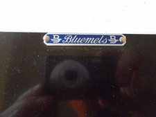 'BLUEMELS'  NUMBER PLATE BLANK , SUIT MORRIS MINOR   , RARE NEW OLD STOCK PART