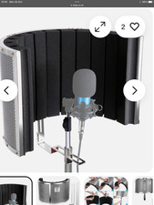 NEEWER NW-6 Sound Absorbing Vocal Recording Booth, Isolation Microphone Shield