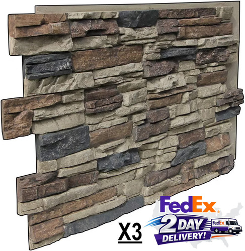 Faux stone wall - stone, 3d