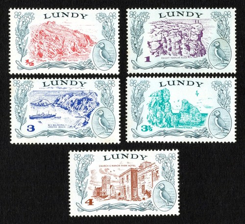 Lundy island 1971 stamps first - lundy,