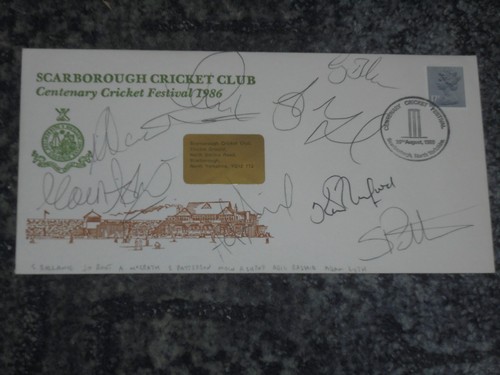 Cricket fdc signed inc j - cricket, 7.