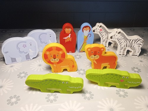 Noah ark wooden figures - noah's,