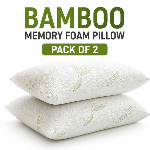 Bamboo memory foam pillow - memory,