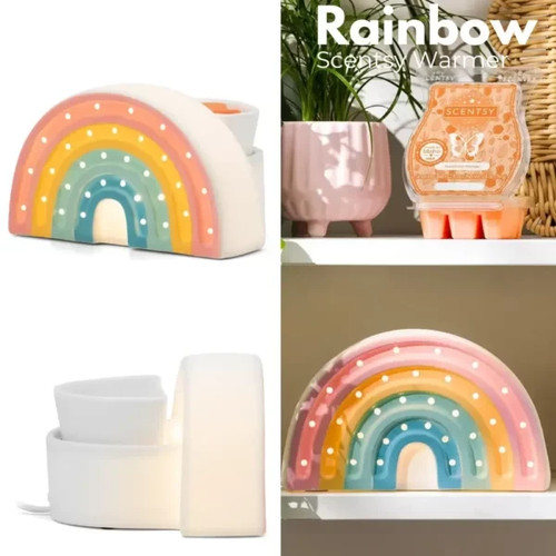 Rainbow scentsy wax warmer new - rainbow,