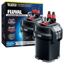 Fluval 107 External Power Filter Includes Media Aquarium Fish Tank Replaces 106