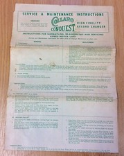 Vintage Collaro Conquest High