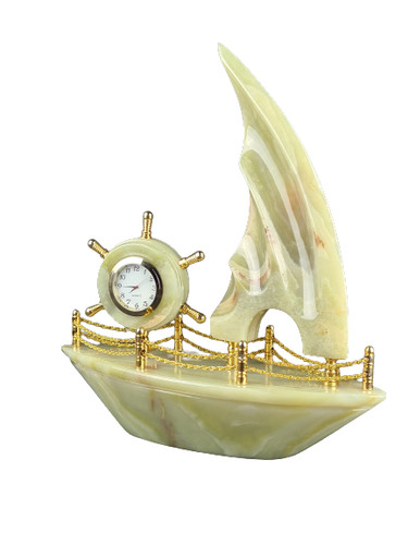 Clock onyx ship desk - clock,