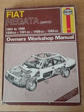 FIAT REGATA (PETROL) 1984-88 HAYNES WORKSHOP MANUAL