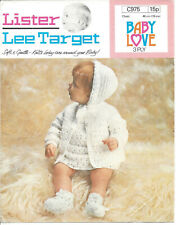 Crochet pattern baby/reborn dress, matinee coat, bonnet and bootees 3 ply