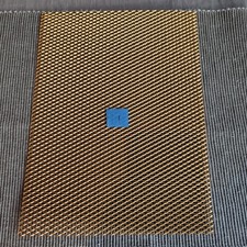 Vintage expanded Metal Vent mesh grille Speaker amplifier Radio  Size A4 #1 Gold