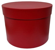 1 x Large Red Flower Hat Box