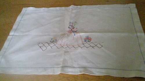 Vintage hand embroidered irish - vintage,