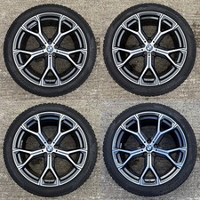 GENUINE BMW X5 G05 X6 G06 21" 741M Orbit Grey Winter Alloy Wheels Pirelli Tyres