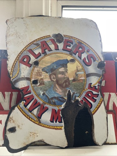 Original enamel sign - original,