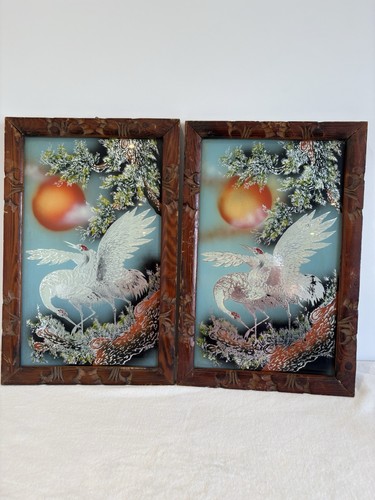 Vintage chinese reverse glass - chinese,