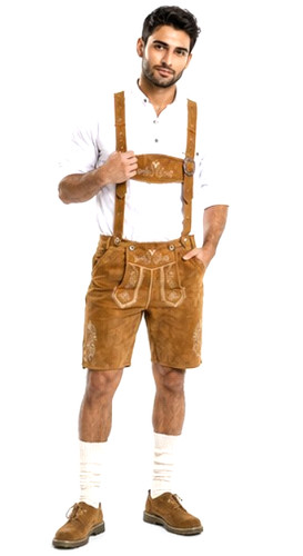 New mens bavarian lederhosen - new,
